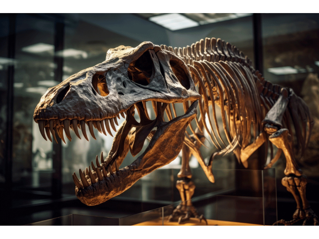 ティラノサウルスなどの化石から何がわかる？『すけすけ恐竜骨ぬりえずかん』