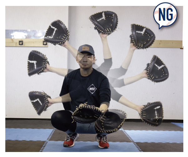 【NG】キャッチャーミットの動かし方『革新的守備・走塁パフォーマンス』