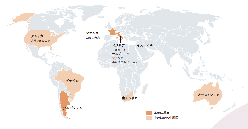 サンジョヴェーゼの地理『エコール・デ・ヴァン・エ・スピリテューの一生に一冊はもっておきたいワインの教科書』