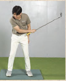 【NG】右鎖骨が動かないと悪い手打ちに『ゴルフは右手の使い方だけ覚えれば上手くなる』