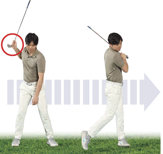 【NG】手が身体の近くに上がる『ゴルフは右手の使い方だけ覚えれば上手くなる』
