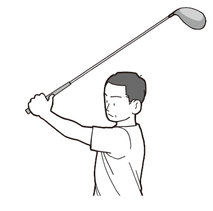 左腕をムチのように使う『ゴルフ当たる！飛ばせる！スウィング解剖図鑑 イラストでわかる身体とクラブの正確な使い方』
