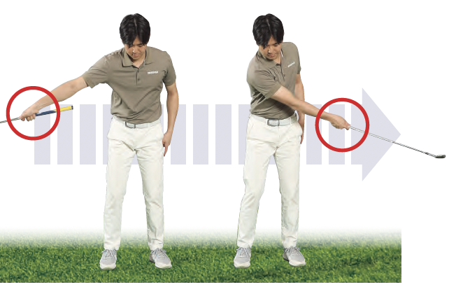 【NG】手首の回転がないと円弧が描けない『ゴルフは右手の使い方だけ覚えれば上手くなる』