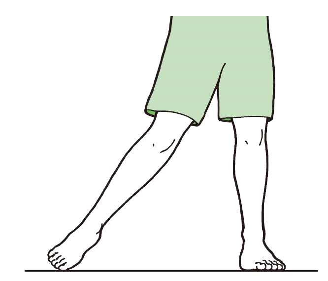 足の内側全体で押すタイプ『ゴルフ当たる！飛ばせる！スウィング解剖図鑑 イラストでわかる身体とクラブの正確な使い方』