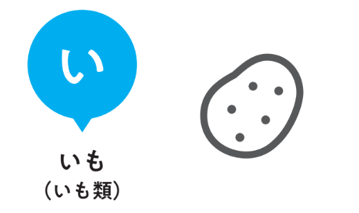 い：いも（いも類）【小児科医ママが教えたい　体・脳・心を育てる！子どもの食事】