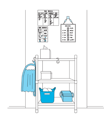 ランドセル置き場の例【集中力 やる気 学力がアップする 頭のよい子が育つ家のしかけ】