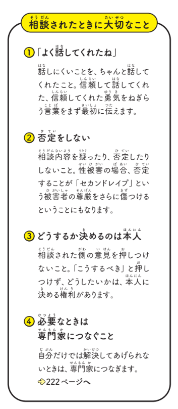 相談されたときに大切なこと【12歳までに知っておきたい男の子のためのおうちでできる性教育】