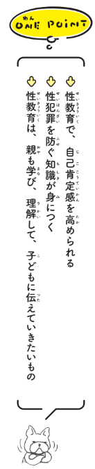 性の知識があれば、自分で自分を守れるONE POINT【12歳までに知っておきたい男の子のためのおうちでできる性教育】