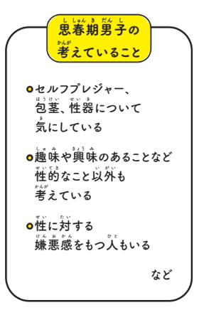 思春期男子の考えていること【12歳までに知っておきたい男の子のためのおうちでできる性教育】