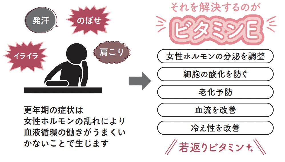 更年期に必要な栄養素はビタミンE