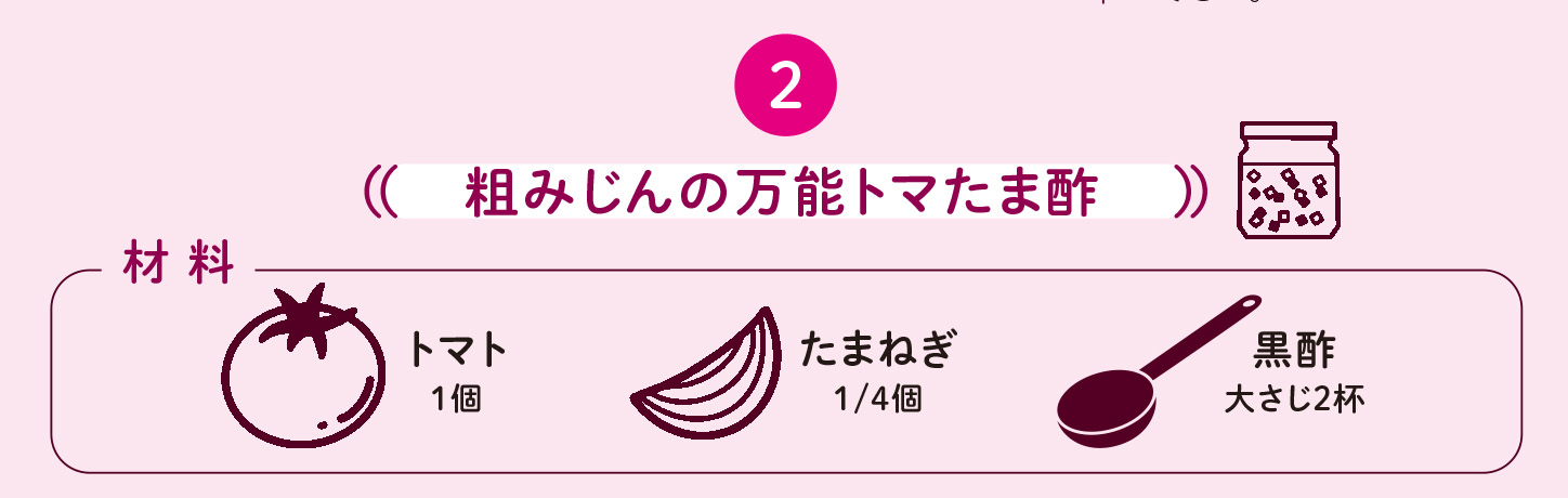 「血流爆上がり万能トマたま酢」のつくり方2【図解 血管・血液の話】