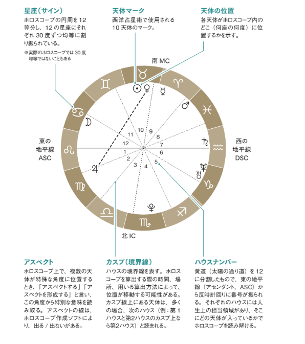 ホロスコープの基礎【一番わかりやすい はじめての西洋占星術】