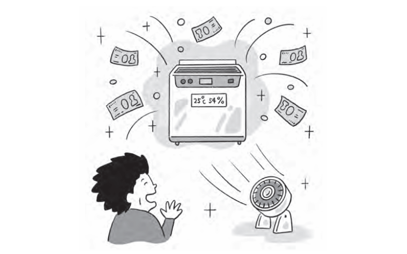 西の空気を循環させて金運UP