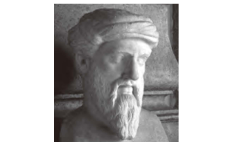 紀元前・古代ギリシャ時代に活躍した有名な数学者（ピタゴラス）