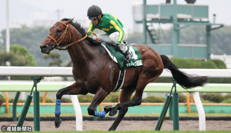 【競馬函館】11R JRA70周年記念 サマースプリントシリーズ 第31回 函館スプリントステークス 1着4番 サトノレーヴ 浜中 俊騎手 =6月9日、函館競馬場(撮影・浅野一行)(C)産経新聞社