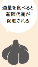 適量を食べると新陳代謝が促進される