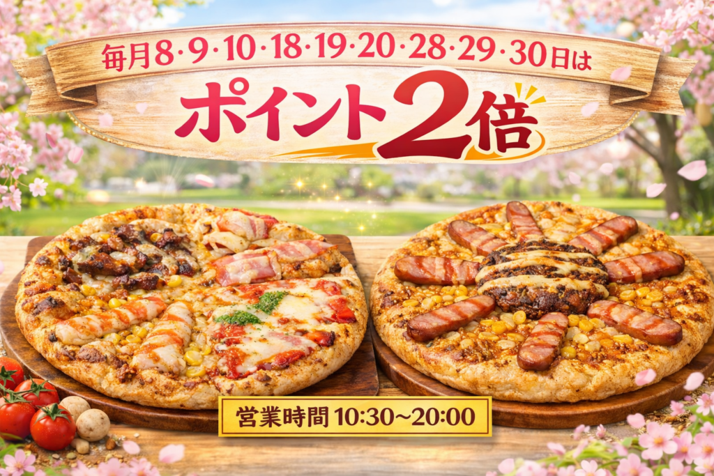 鹿児島県】お花見ピザが超おトク！「ナチュラルスマイルピザ」が春の