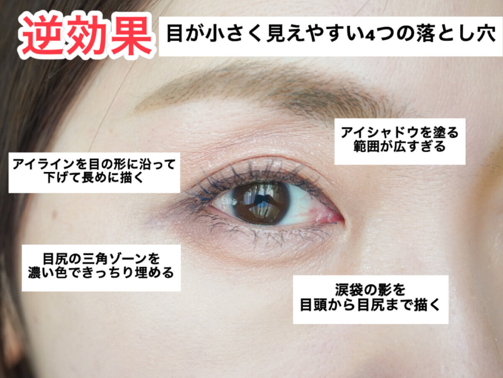 逆効果かも！目が小さく見えてしまうアイメイクの落とし穴4選