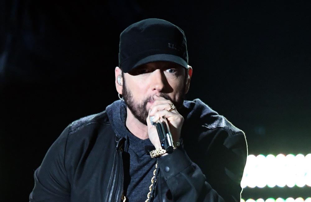 HOLLYWOOD, CALIFORNIA – FEBRUARY 09: Eminem performs onstage during the 92nd Annual Academy Awards at Dolby Theatre on February 09, 2020 in Hollywood, California. (Photo by Kevin Winter/Getty Images)