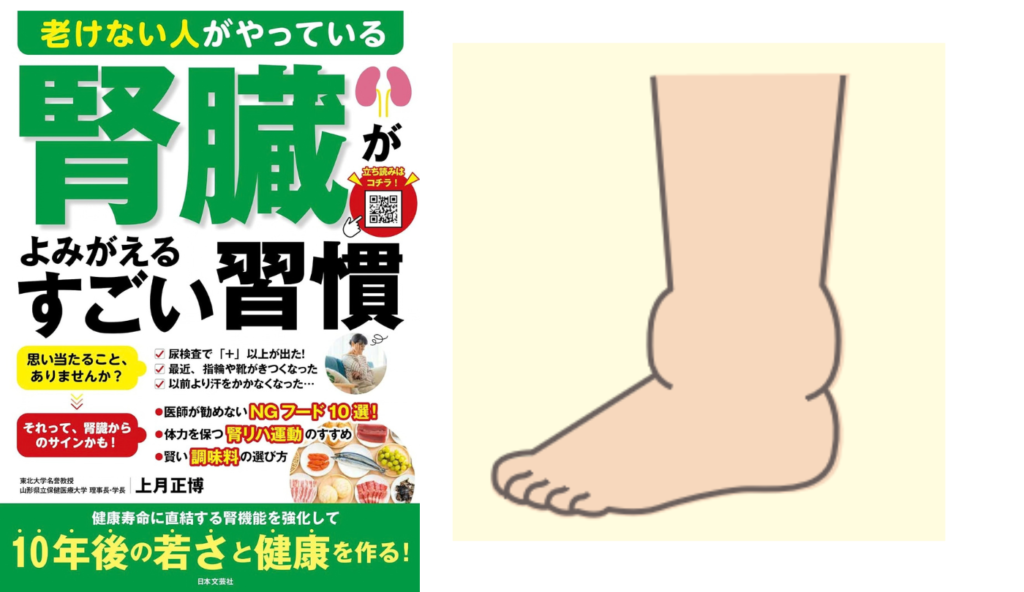 顔や足のむくみを放置しない!腎臓のろ過機能低下で生じる体調変化【老けない人がやっている腎臓がよみがえるすごい習慣】