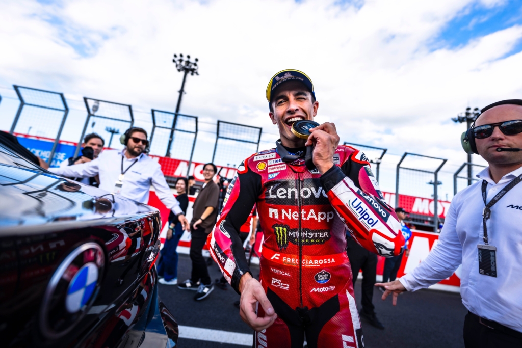 マルク・マルケス選手、もてぎで完璧なスプリントレースを披露し、Ducati Lenovo Teamに勝利をもたらす。
